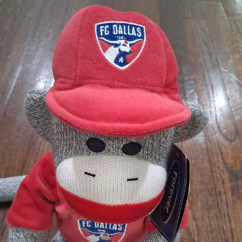Forever Collectibles Gray and Red MLS Sock Monkey Plush - Picture 2 of 7